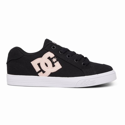 DC Chelsea Kid's Black/Pink Sneakers Australia Sale YVM-604